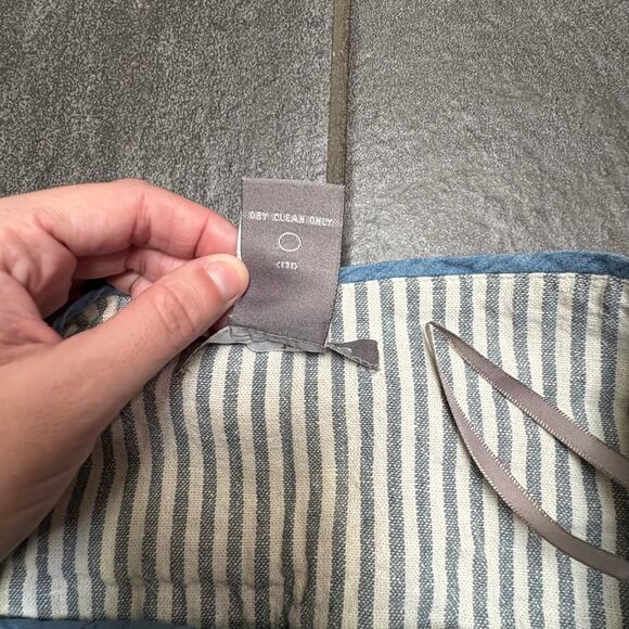 Anthropologie Hype Blue White Stripe Mini Skirt Linen Blend Nautical SZ 6 Spring - Picture 7 of 10